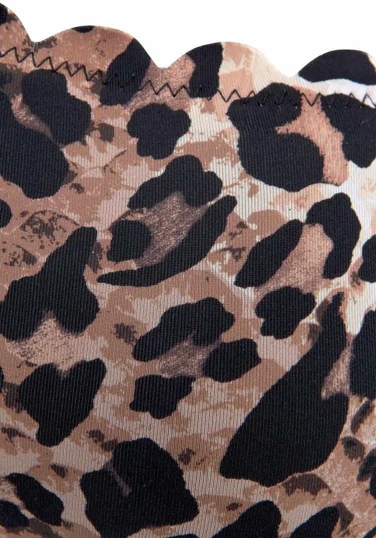 Lascana Lascana Bustier-Bikini-Top Bikini Oberteil Damen - braun-bedruckt - 5 | SportScheck