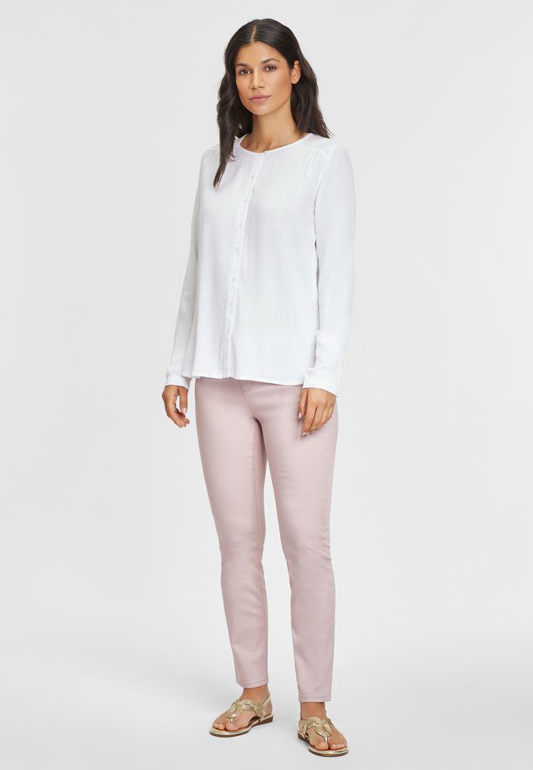 Buffalo Buffalo Schlupfbluse Langarmbluse Damen - wei&szlig; - 0 | SportScheck