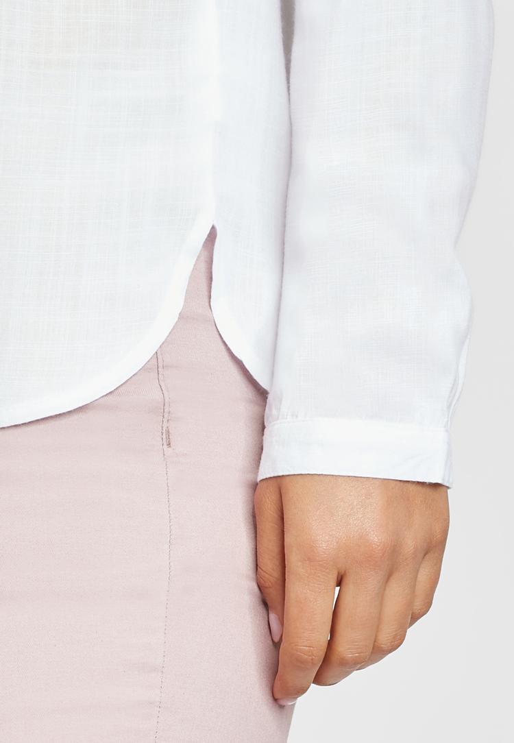 Buffalo Buffalo Schlupfbluse Langarmbluse Damen - wei&szlig; - 1 | SportScheck