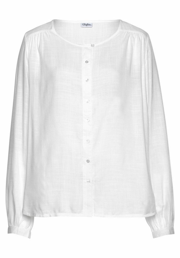 Buffalo Buffalo Schlupfbluse Langarmbluse Damen - wei&szlig; - 2 | SportScheck