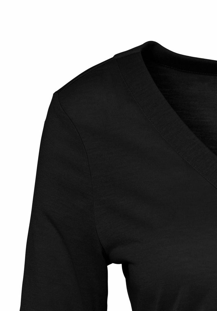 Lascana Lascana Blusenshirt Kurzarmbluse Damen - schwarz - 0 | SportScheck
