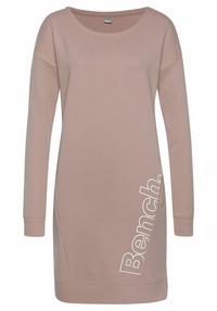 Bench Sweatkleid Jerseykleid Damen - beige - wei&szlig;