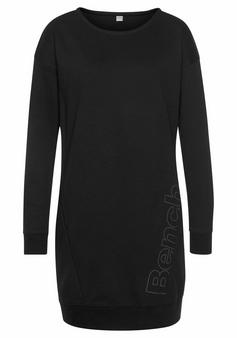 Bench Sweatkleid Jerseykleid Damen schwarz-weiß