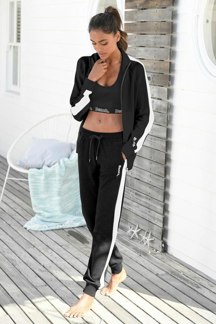 Bench Bench Sweathose Sweathose Damen - schwarz-wei&szlig; - 2 | SportScheck