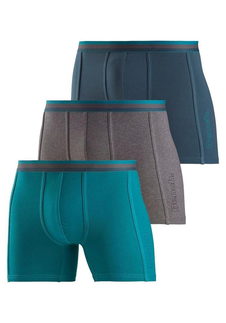 Bench Bench Langer Boxer Unterhose Herren - petrol - anthrazit - 0 | SportScheck