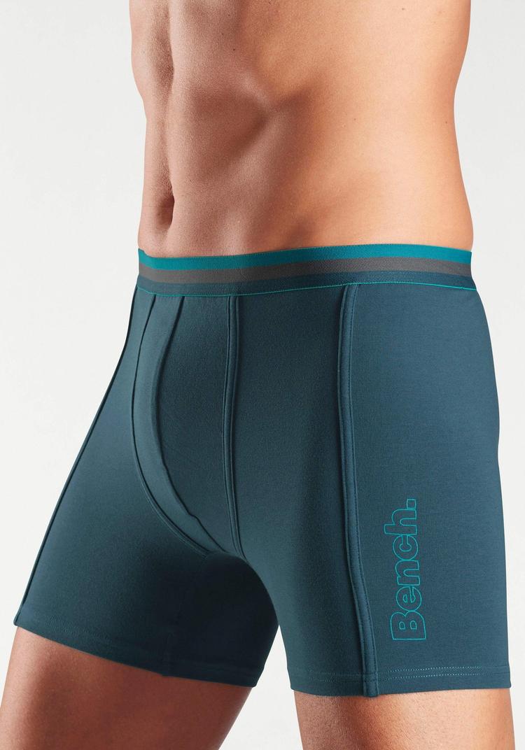 Bench Bench Langer Boxer Unterhose Herren - petrol - anthrazit - 1 | SportScheck