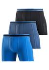 Bench Langer Boxer Unterhose Herren - blau - schwarz - marine
