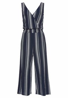 Lascana Culotte-Overall Overall Damen marine-weiß-gestreift