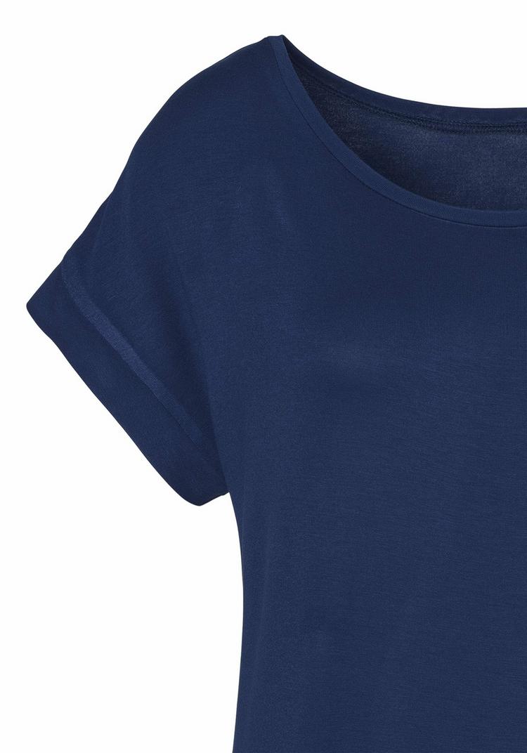 Vivance Vivance Kurzarmshirt T-Shirt Damen - navy - 1 | SportScheck