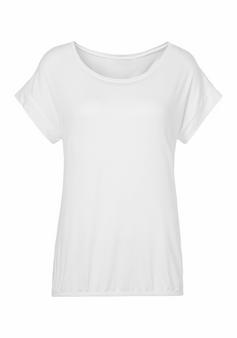 Vivance Kurzarmshirt T-Shirt Damen weiß
