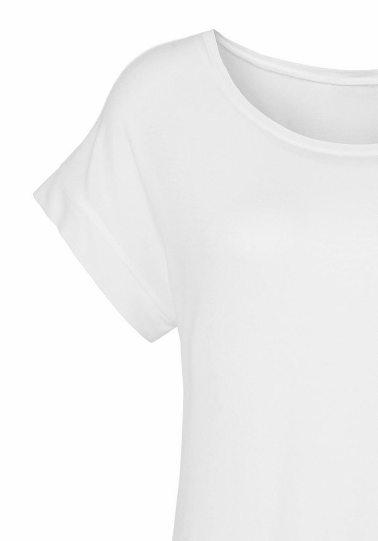 Vivance Vivance Kurzarmshirt T-Shirt Damen - wei&szlig; - 1 | SportScheck