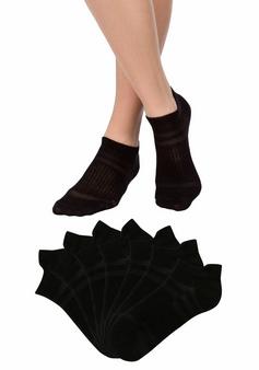 Rückansicht von LASCANA Active Sneakersocken Freizeitsocken Damen schwarz