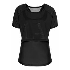 LASCANA Active Funktionsshirt 2-in-1 Shirt Damen schwarz