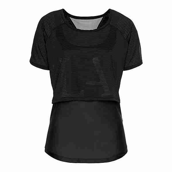 LASCANA Active Funktionsshirt 2-in-1 Shirt Damen schwarz