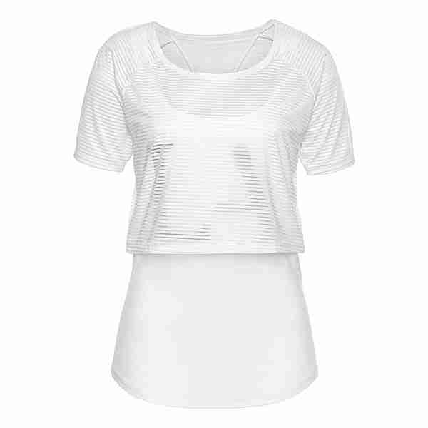 LASCANA Active Funktionsshirt 2-in-1 Shirt Damen weiß