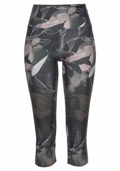 Bas Bleu Tessera 70 Leggings Damen Hosen Sport gemustert 3/4 normaler Bund,  Bunt