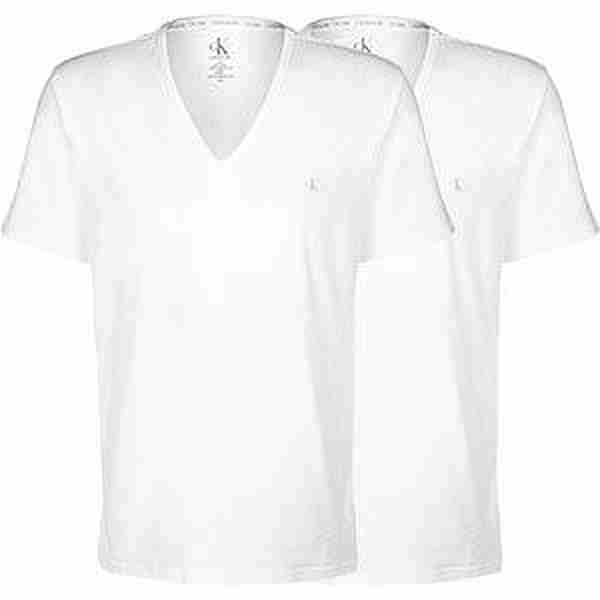 Calvin Klein V Neck 2PK T-Shirt Herren weiß