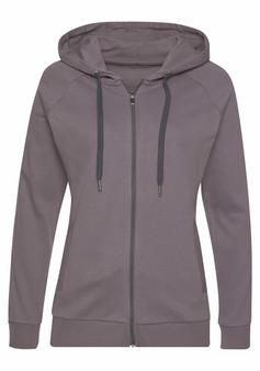 LASCANA Active Trainingsjacke Trainingsjacke Damen stone