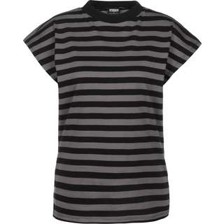 Urban Classics Y/D Stripe T-Shirt Damen grau/schwarz