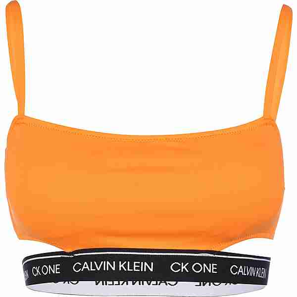 Calvin Klein Bralette Bikini Oberteil Damen orange