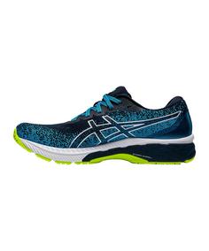 Rückansicht von ASICS GT-2000 9 Knit   F400 Laufschuh Laufschuhe Herren blauweiss