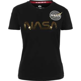Alpha Industries NASA PM T-Shirt Damen schwarz