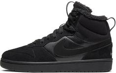 Nike COURT BOROUGH 2 Sneaker Kinder black-black-black