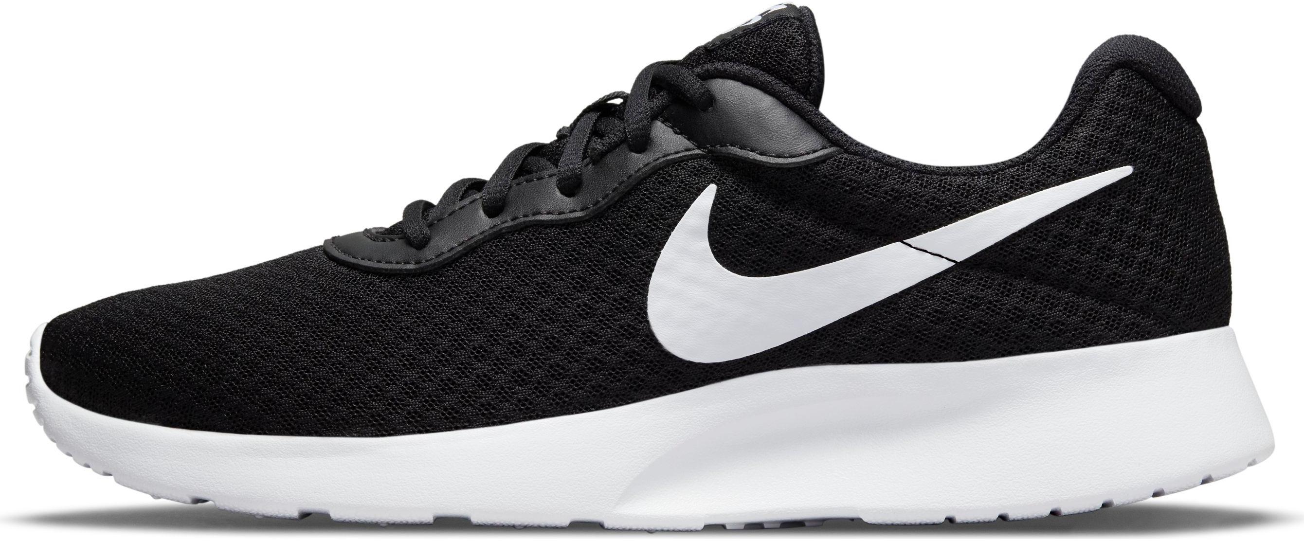 Nike Tanjun Sneaker Damen black white barely volt black im Online Shop von SportScheck kaufen