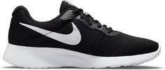 Rückansicht von Nike Tanjun Sneaker Damen black-white-barely volt-black