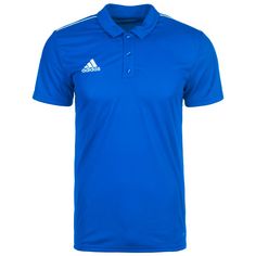 adidas Core 18 Poloshirt Herren blau / weiß