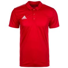 adidas Core 18 Poloshirt Herren rot / weiß
