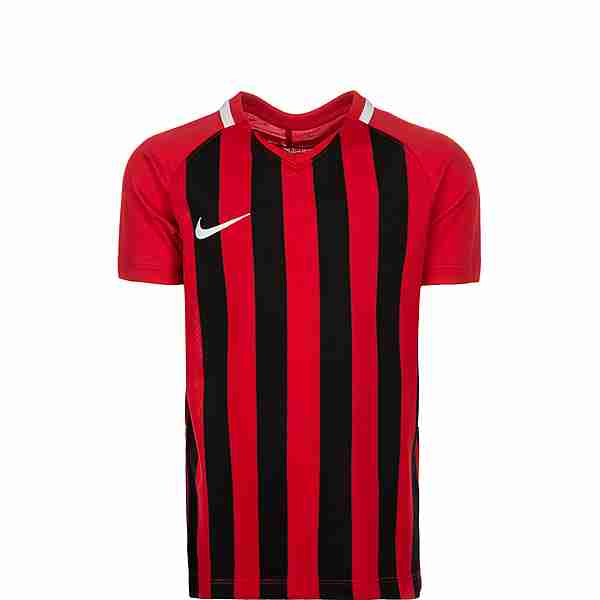 Nike Striped Division III Fußballtrikot Kinder rot / schwarz