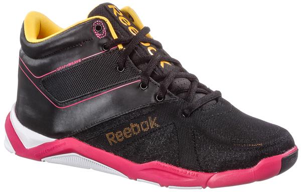 Reebok Studio Step Fitnessschuhe Damen schwarz/pink/orange im Online Shop  von SportScheck kaufen