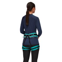 Rückansicht von Mammut 4 Slide Klettergurt dark ceramic