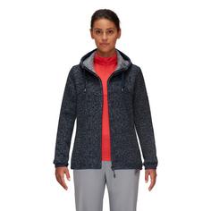 Rückansicht von Mammut Chamuera Hooded Fleecejacke Damen marine