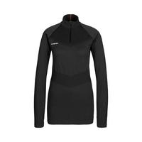 Mammut Trift Half Zip Langarmshirt Damen - black