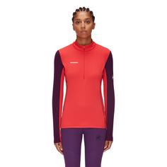 Rückansicht von Mammut Aenergy Half Zip Langarmshirt Damen deep teal