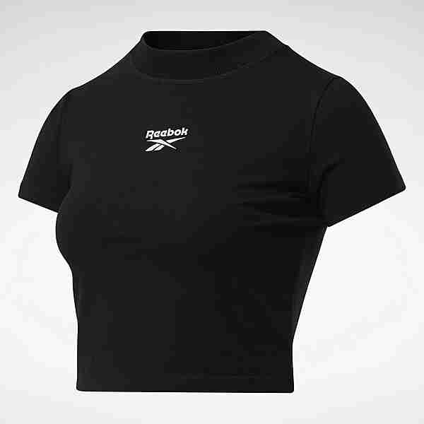 Reebok Reebok Classics Tight Cropped Top T-Shirt Damen Schwarz