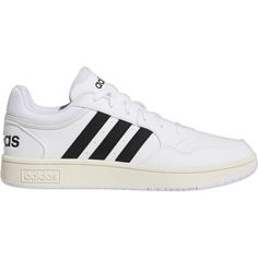 Rückansicht von adidas Hoops 3.0 Sneaker Herren ftwr white-core black-chalk white