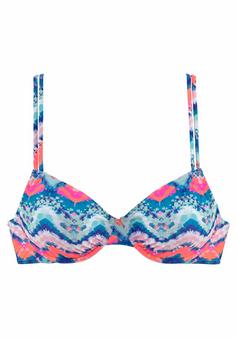 VENICE BEACH Bikini Oberteil Damen blau-orange