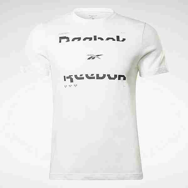 Reebok Tech Style 60/40 Graphic T-Shirt Funktionsshirt Herren Weiß