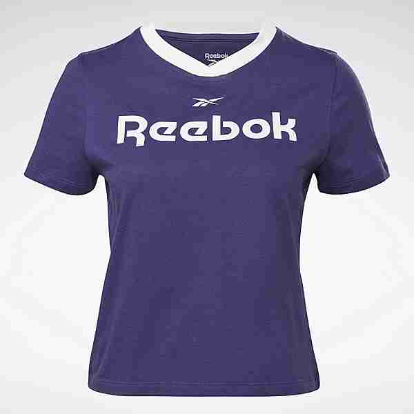 Reebok Linear Logo T-Shirt Funktionsshirt Damen Lila