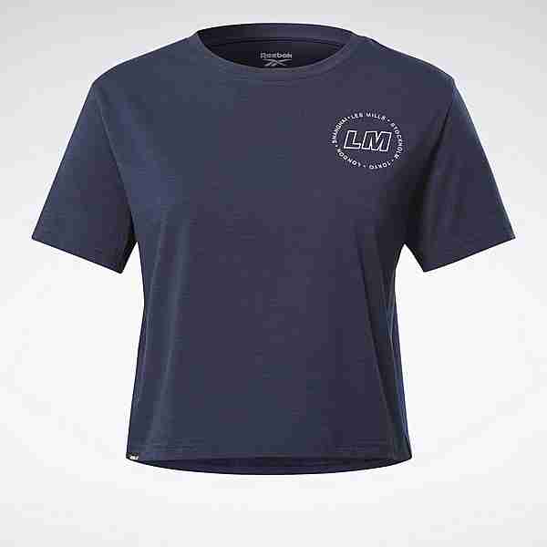 Reebok Les Mills® Cropped T-Shirt Funktionsshirt Damen Blau