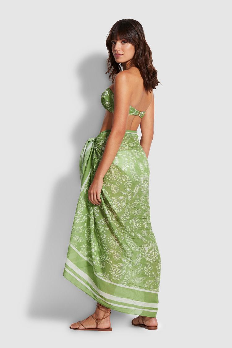 Seafolly Seafolly Folklore Tuch Damen - green tea - 1 | SportScheck