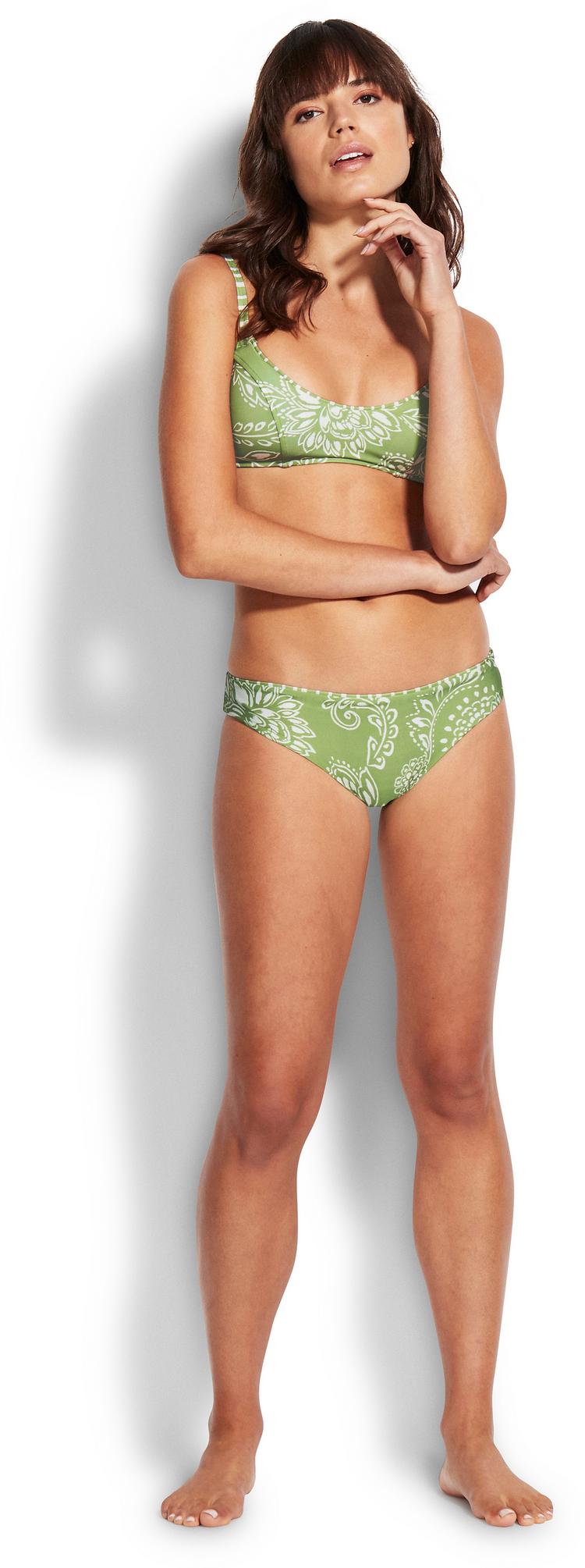 Seafolly Seafolly Folklore Bikini Hose Damen - green tea - 2 | SportScheck