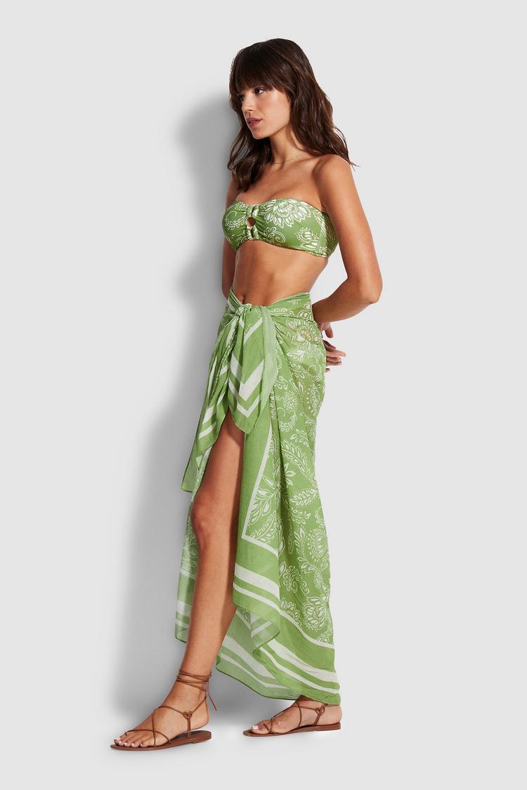 Seafolly Seafolly Folklore Tuch Damen - green tea - 2 | SportScheck