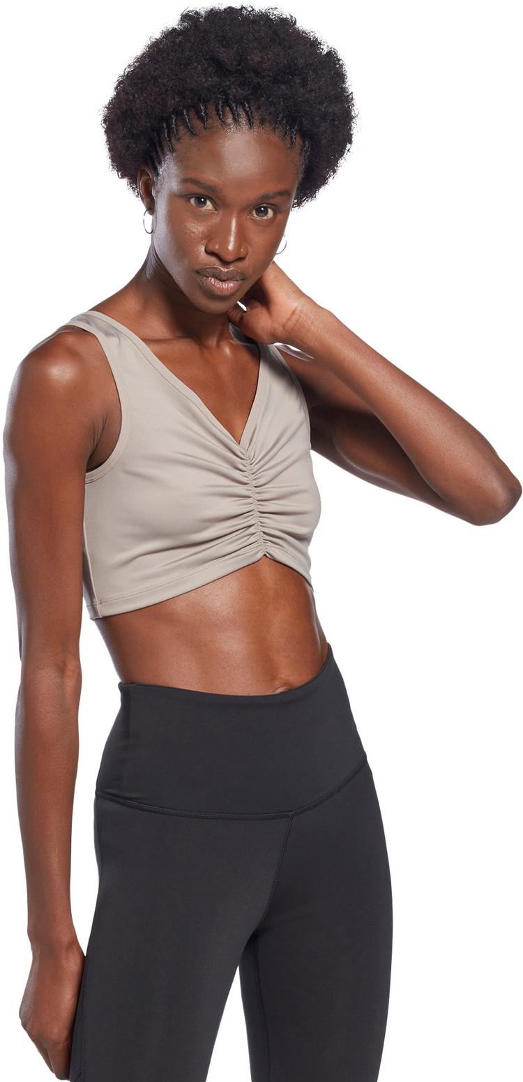 Reebok Reebok Ruched Croptop Damen - boulder grey - 0 | SportScheck