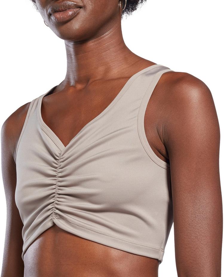 Reebok Reebok Ruched Croptop Damen - boulder grey - 4 | SportScheck