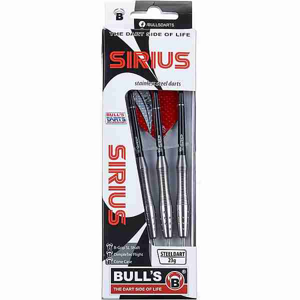 BULL'S Sirius Steel Dartpfeil silber-rot