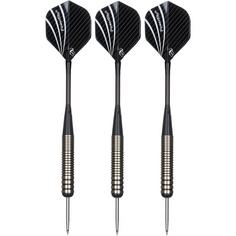 Rückansicht von BULL'S Metis Steel Dartpfeil schwarz